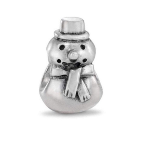 Authentic Pandora Snowman Charm ALE Sterling Silver Charm - Picture 1 of 7